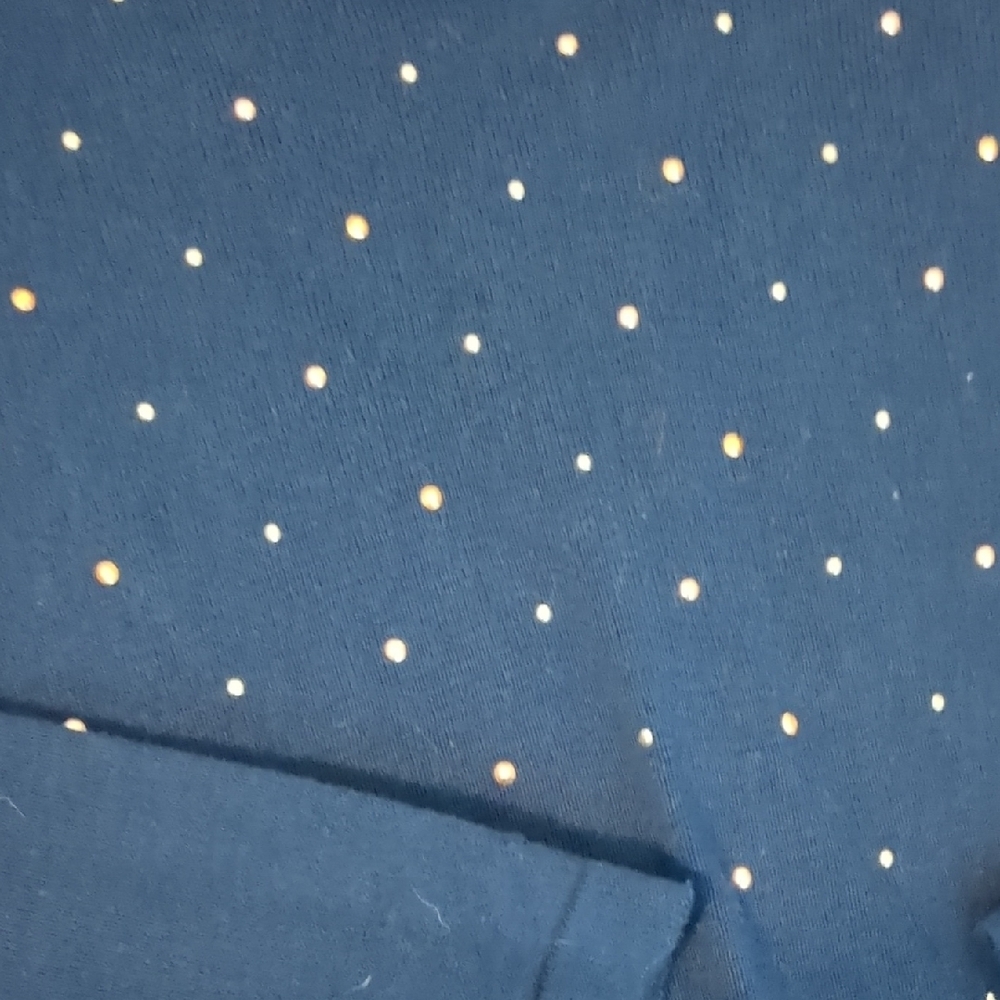 Women's Navy Sweater with Stud Accents - Picture 2 of 8